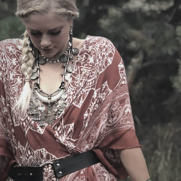 Rare Vintage Traditional Moon Necklace India Nomadic Banjara - Picture 5 of 6